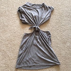Gray T-shirt dress